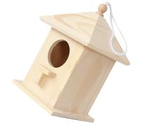 ibasenice Casa de pájaros de Madera Nido comederos casa de anidación pajareras Colgantes para Exteriores alimentación colibrí Casas de pájaros para afuera Casas de pájaros para Exterior