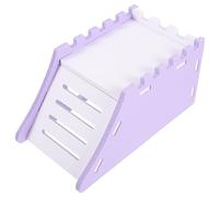 ibasenice Casa Escalera para Hámster Juguete Multifuncional Seguro y Divertido Accesorios para Jaulas Plataforma y Refugio para Cobayas
