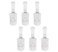 ibasenice Casquillos para Bombillas E14 de Aleación de Zinc, Set de 6 Portalámparas Soporte, Perfectos para Sistemas de Monitoreo y Sótanos