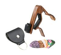 ibasenice Cejilla Para Guitarra Española Ukelele Accesorio Para Instrumento Juego De Púas De Guitarra Paletas De Soporte Para Púas Cejilla Portátil y Profesional