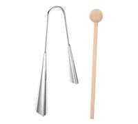 ibasenice Cencerro De Dos Metálico Instrumento De Percusión Para Practicar Para Eventos Deportivos y Educación Infantil