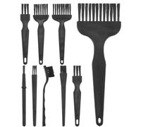 ibasenice Cepillo de Limpieza para Afeitadora Eléctrica Negro, 8 Piezas, Material Pp, Fácil de Transportar y Agarre Cómodo para Uso en Viaje o Negocio
