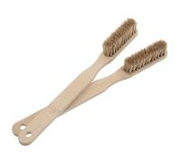 ibasenice Cepillo de Limpieza para Escalada en Bloque 2 Piezas Mango de Madera y Cerdas de Nylon Resistentes Herramienta Portátil para Eliminar Tiza y Suciedad en Presas de Búlder Uso