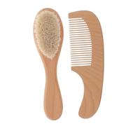 ibasenice Cepillo y Peine Para Kit De Higiene Recién Nacido Cepillo De Pelo Suave Para Baño