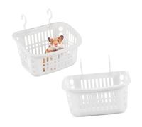 ibasenice Cesta Colgante para Hámster y Chinchillas 2piezas Accesorios para Jaulas Material Duradero Diseño Transpirable Nido Colgante para Mascotas Pequeñas