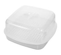 ibasenice Cesta de Vapor para Microondas de Pp Color Claro Forma de Panal, Buena Resistencia y Permeabilidad al Aire para Cocinar al Vapor en Casa