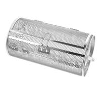 ibasenice Cesta Giratoria de Parrilla de Acero Inoxidable, Tamaño B 140x180 Mm, Cesta para Horno y Freidora de Aire, Utensilio para Asar Papas Fritas y Frutos Secos, Accesorio para Cocina