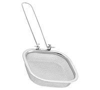 ibasenice Cesta para Freír de Acero Inoxidable Plegable Protección para Manos, Cesta de Malla para Freír y Servir Papas Fritas en Cocina