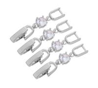 ibasenice Cierre Plegable Ajustable y Fácil de Usar 4 Piezas para Joyería de Latón Zirconia Estilo Elegante y Glamour Adecuado para Personalizar Pulseras y Tobilleras