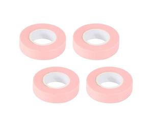 ibasenice Cinta Adhesiva para Pestañas Microporosa Rosa, Diseño Transpirable y Material No Tejido, Adecuado para Uso en Casa y Salón de Belleza, Paquete de 4 Rollos