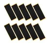 ibasenice Cinta de Agarre Antideslizante de Espuma Negra para Patín de Dedos 38x110 Mm, 10 Piezas, Accesorios para Fingerboard y Monopatín, Banda Adhesiva para Mayor Estabilidad y Control