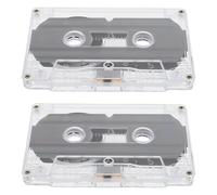 ibasenice Cinta de Casete en plástico 2 Pack 30 Minutos Sonido bajo Ruido para grabaciones DIY y Eventos Sorpresa