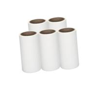 ibasenice Cinta De Limpieza Adhesiva Desgarrable 5 Rollos 10 Cm para Rodillo Quitapelusas Hogar Ropa Mascotas Sofá