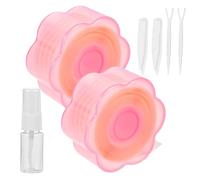 ibasenice Cintas para Párpados Dobles de Encaje Rosa con Spray, Pegatinas Invisibles y Duraderas para Maquillaje Natural y Uso Diario
