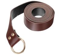 ibasenice Cinturón Ajustable para Espada de Competición Medieval Estilo Renacentista Cinturón Decorativo de Imitación Cuero Marrón 240 CM para Cosplay y Recreación Histórica