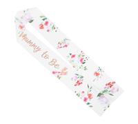 ibasenice Cinturón De Futura Decoración De La Fiesta De Bienvenida Al Bebé Regalos De Fiesta De Fajines De Baby Shower Para Mamá Mami Para Ser Faja Satín Pavón Colocar