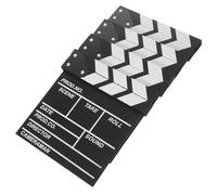 ibasenice Claqueta de Cine 20X20Cm en Madera 4 Piezas para Grabación de Escenas Accesorio para Fotos y Decoración en Eventos de Cine