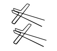 ibasenice Clips Metálicos Para Partituras 2 Unidades Color Negro, Porta Libros De Música Durable y Portátil, Abrazaderas Para Notas Musicales, Accesorio Adecuado Para Práctica y Lectura Casa