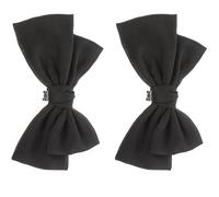 ibasenice Clips para Zapatos de Novia Lazo Negro, Adornos Vintage para Zapatos de Mujer y Niña, Accesorios Decorativos Reutilizables para Bodas y Fiestas, Diseño Compacto y Ligero