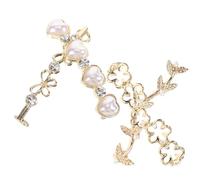 ibasenice Clips para Zapatos Diseño de Gemas de Imitación y Perlas, 4 Piezas Decorativas para Zapatillas Deportivas, Ideales para Zapatillas Casuales de Mujer Joven