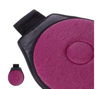 ibasenice Cojín Giratorio para Asiento de Coche 360 Grados Unid 1 Tela Transpirable Color Vino Base Antideslizante Ayuda Movilidad para Coche y Silla