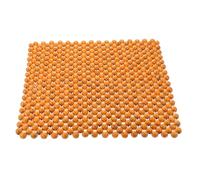 ibasenice Cojín Refrescante de Cuentas de Madera para Asiento de Coche 44x44 Cm, Funda Transpirable Antideslizante para Verano E Invierno, Accesorio Automotor para Conductor