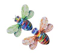 ibasenice Colgante de Escena de Abejas 2 Piezas de Decoración de Pared Acabado Metálico para Espacios Exteriores y Decoración de Porches
