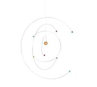 ibasenice Colgante Dinámico Equilibrado De Átomos Científico Para Astronomía Decoración Aula o