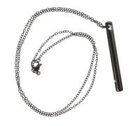 ibasenice Colgante Urna de Cenizas para Mascotas Acero Inoxidable Negro Joyería Memorial para Perros y Gatos Caja Conmemorativa Portátil para Huesos