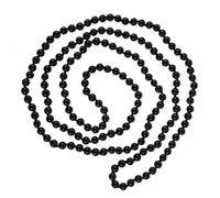 ibasenice Collar Colgante de Perlas Falsas para Mujer, Cadena Larga de 142 Cm, Set de 2 Piezas, Negro, Accesorio de Moda para Jersey, Fiesta E Invierno