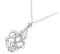 ibasenice Collar Colgante Jaula de Cristal Acero Inoxidable Ajustable para Mujer Uso Diario Soporte para Piedras Naturales Tamaño S