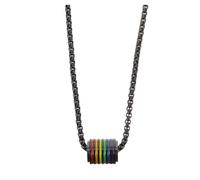ibasenice Collar de Acero Inoxidable con Colgante Arcoíris Unisex Elegante y Cómodo para Mujer Joyería de Igualdad Regalo Día Madre Moda