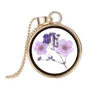 ibasenice Collar De Flores De Maciza Para Decoración De Escritorio Obsequio Hermoso Para Mujer Collar Creativo De Flores Secas Para Mujer