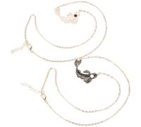 ibasenice Collar Koi Creativo Tai Chi Inoxidable Amuleto Suerte para Él y Ella Regalo Versátil Elegante