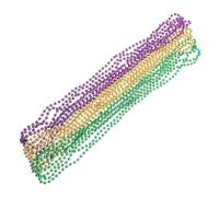 ibasenice Collares De Bolitas Redondas En Varios Estilos 15 Piezas 33 Pulgadas Para Mascaradas y Celebraciones Festivas