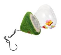 ibasenice Comedero Colgante para Colibríes Decorativo de Plástico Resistente Tamaño Pequeño para Jardín y Patio, Recipiente de Agua para Pájaros, Alimentador Exterior Adecuado para Amantes