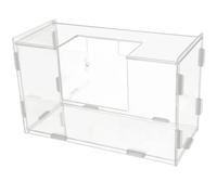 ibasenice Comedero para Conejos de Acrílico Transparente Grande, Soporte para Heno de Gran Capacidad Ranura Integrada, Adecuado para Jaulas y Cuidado de Conejos, Cobayas y Otros Pequeños