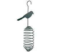 ibasenice Comedero para Pájaros Bola De Metal y De Grasa Jaula para y Pájaros Soporte para Comida para Interior y Exterior Color Oscuro