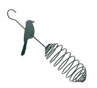 ibasenice Comedero para Pájaros De Metal Bola y para Grasa Jaula para y Soporte para Comida para Alimentación De Aves Interior y Exterior Color Oscuro