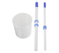 ibasenice Comedero para Pollitos y Aves De Corral Inyectora De Alimento para Patos y Loros Vaso De Plástico para Alimentación De Crías Laboratorios Científicos o Aves De Compañía