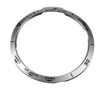 ibasenice Compatible con Fenix 6X Watch Bisel Protector de Pantalla Estuche de Metal Cobertura Total Parachoques Cubierta Protectora Carcasa Anillo Carcasa Protectora Digital grabada