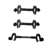 ibasenice Conector Ajustable para Cochecito Doble 3 Piezas 2 Cortos 1 Largo de Acero Inoxidable Ligero para Unir Cochecitos Gemelos Uso Exterior y Paseo Bebés