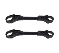 ibasenice Conector para Cochecito Doble, Carrito Gemelos, 2 Piezas Negras de Aluminio, Ligero y Resistente para Uso Exterior, Familias 2 Niños