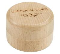 ibasenice Contenedor de Madera para Recuerdos de Ñiño Cierre, Soporte Rústico para Cordón Umbilical, Dientes y Primeros Cortes de Cabello, Adecuado para Baby Shower