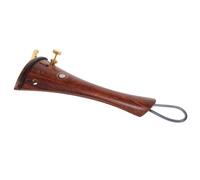 ibasenice Cordal de Violín 4/4 de Madera de Palo de Rosa Marrón con Afinadores Metálicos, Cordal para Violín con Tripa Metálica, para Principiantes y Profesionales