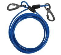 ibasenice Correa para Perros Mediana Resistente con Doble Enganche Cuerda de Tracción y Antidesgaste para Correr y Pasear Mascotas Color Azul