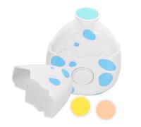 ibasenice Cortauñas Eléctrico para Bebés Lima de Uñas Segura, 3 Cabezas de Molienda, Diseño de Huevo Azul, Cuidado Delicado para Recién Nacidos y Niños Pequeños, Kit Portátil para Aseo