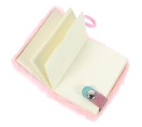 ibasenice Cuaderno Colgante Esponjoso Mini Tamaño para Estudiantes Diario Escolar Portátil Rosa Diseño de Unicornio y Textura Suave Cuaderno Colgante Práctico para Notas y Dibujos