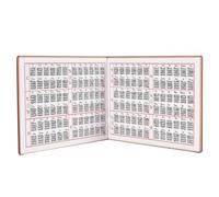 ibasenice Cuaderno y Fácil de Llevar en Mochila de Acordes para Guitarra Folclórica en Papel Marrón, Revisado y Actualizado, Adecuado para Estudiantes de Música