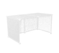 ibasenice Cubierta con Protección de Privacidad y Anti Salpicaduras para Caja de Arena de Gato Plástico PP Resistente, Diseño Abierto con Ventilación Superior, Adecuado para Salas